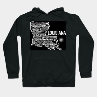 Louisiana Map Hoodie